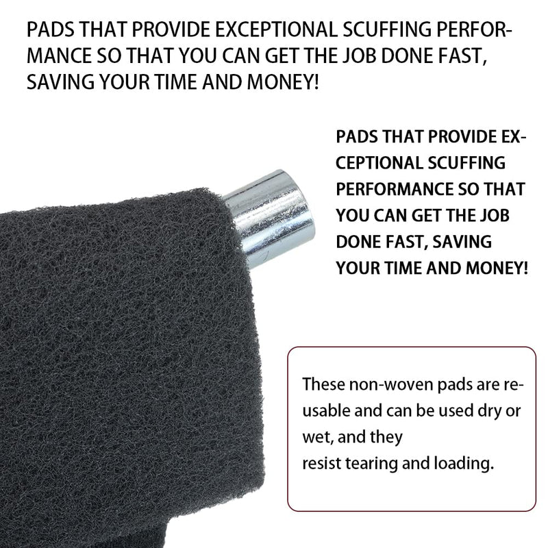 8 Scuff Pad Variety Pack, 4 Each Maroon, Gray, Scuffing, Scouring, Sanding, Cleaning, Blending, Paint Surface Prep Adhesion - 6" x 9" Automotive Auto Body 7447&7448 4*Maroon, 4*Gray 7447&7448