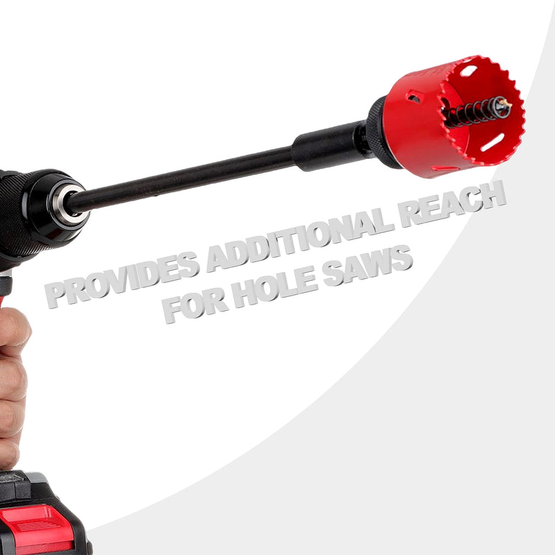 Tools Hole Saw Extension Chuck, 10-Inch x 3/8-Inch Hex Shank Reducing Locking Impact Extension GEC010HS