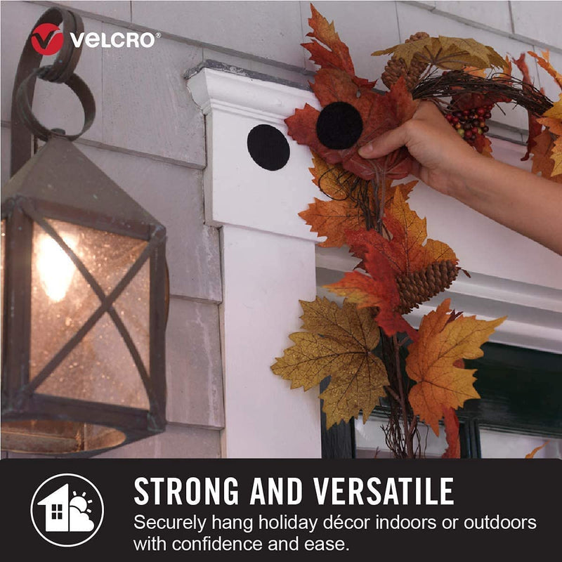 VELCRO Brand Heavy Duty Tape | 16 Foot Roll | Strong Sticky Back Adhesive Holds up to 10 lbs | Industrial Strength Fasteners for Indoor or Outdoor Use | 1-1/2in Width, Black (VEL-30838-USA) 16ft Heavy Duty Mounting Tape