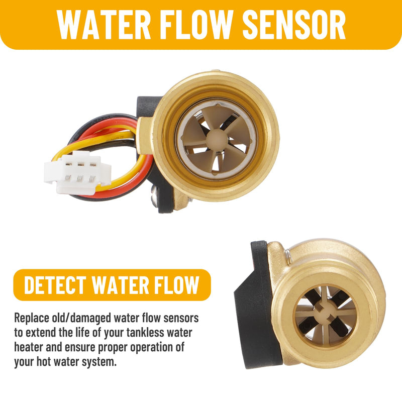 Tankless Water Heater Water Flow Sensor Compatible with Girard GSWH-2 Water Heater 2GWH-24 2022107584