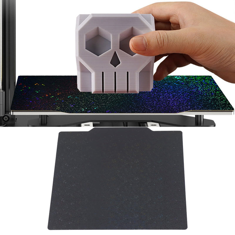3D Printer Build Plate 220x220mm Double Sided PEI PEY Spring Steel Magnetic Build Plate for Ender 5 S1, for K1 – Flexible Adhesive Print Bed for PLA PETG ABS TPU