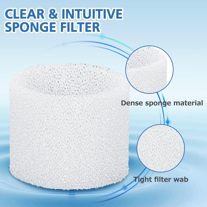 30-Pack Top Fill Humidifier Replacement Filter Compatible with LEVOIT Classic160, Dual150, Dual200S, Classic300(S), LV600S, OasisMist450S, Superior6000S Humidifiers White 1