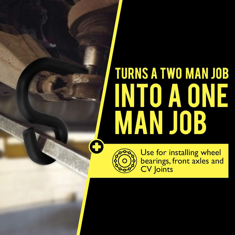 Mission Automotive 2 Pack Lower Control Arm Prying Tool - Works For Most Front-Wheel Drive Vehicles - Get The Job Done Right - Turns A Two Man Job Into A One - Works With 7/8" Diameter Pry Bar