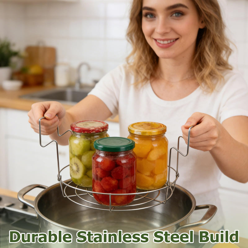 STHF Steam Tray for Reheating Food, Stove Top Steamer & Reheating Pan with Removable Steaming Rack, Multi-Purpose Stainless Steel Steamer Pot for Veggies, Rice, Leftovers - Dishwasher Safe