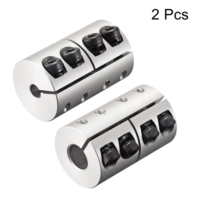 uxcell 2pcs 8mm to 10mm Shaft Coupling 25mmx40mm Coupler Aluminum Alloy Joint Motor for 3D Printer CNC Machine DIY Encoder 10mm x 8mm