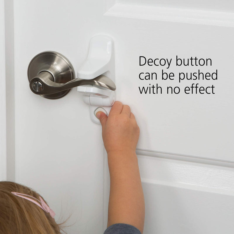 Safety 1st Outsmart Lever Handle Lock, White, 4PK