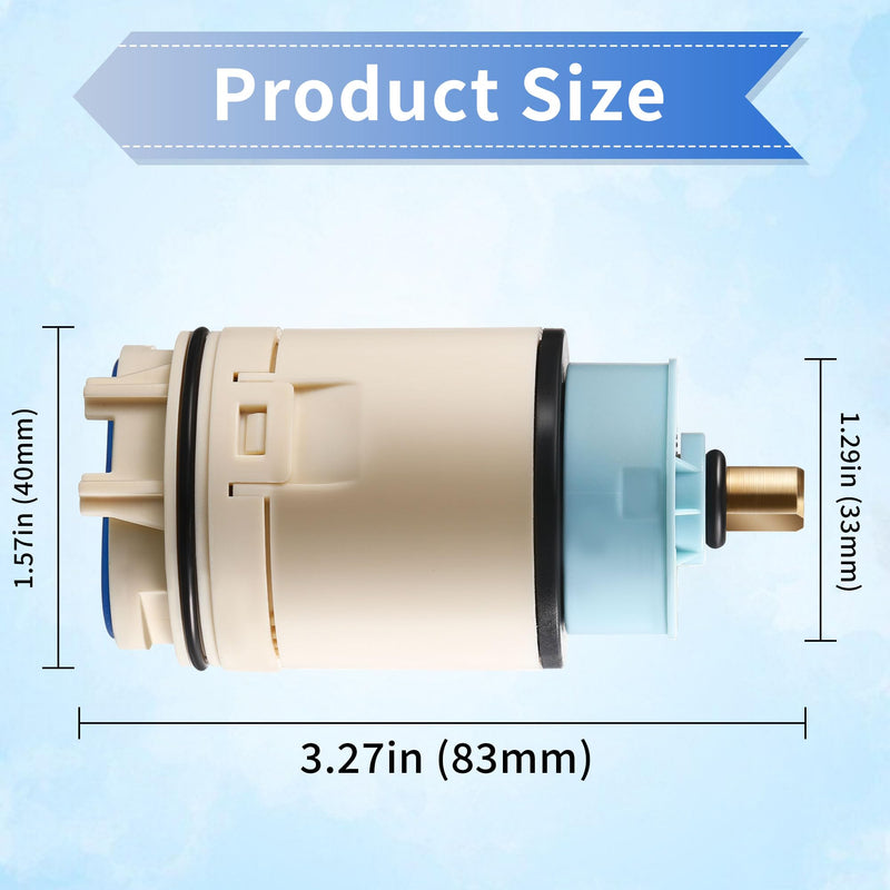 Dreyoo Single Function Pressure Balance Cartridge Replacement for RP70538, Shower Cartridge Compatible with Peerless and Delta Single Handle Tub/Showers Faucet (Check Valve Not Included) (1 Pack) 1