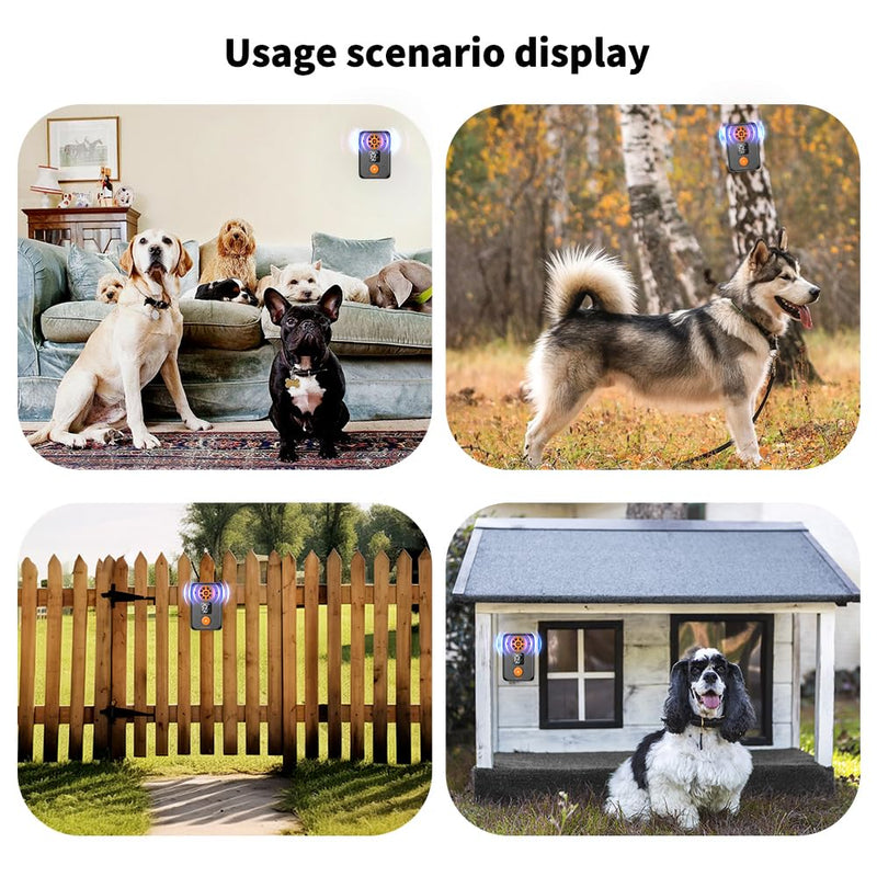 Anti Barking Device, 50FT Ultrasonic Dog Barking Control Devices, Rechargeable Dog Bark Deterrent Devices Bark Box for Outdoor/Indoor Dog Use, 3 Modes Dog Barking Silencer Safe for Dogs & People