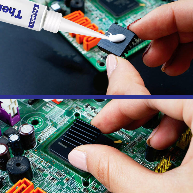50gram Conductive Glue, Thermal Glue, Thermal Plaster, Silicone Viscous Adhesive Compound, High Performance Heatsink Glue for LED/GPU/MOSFET/Printer/Chipset/IC
