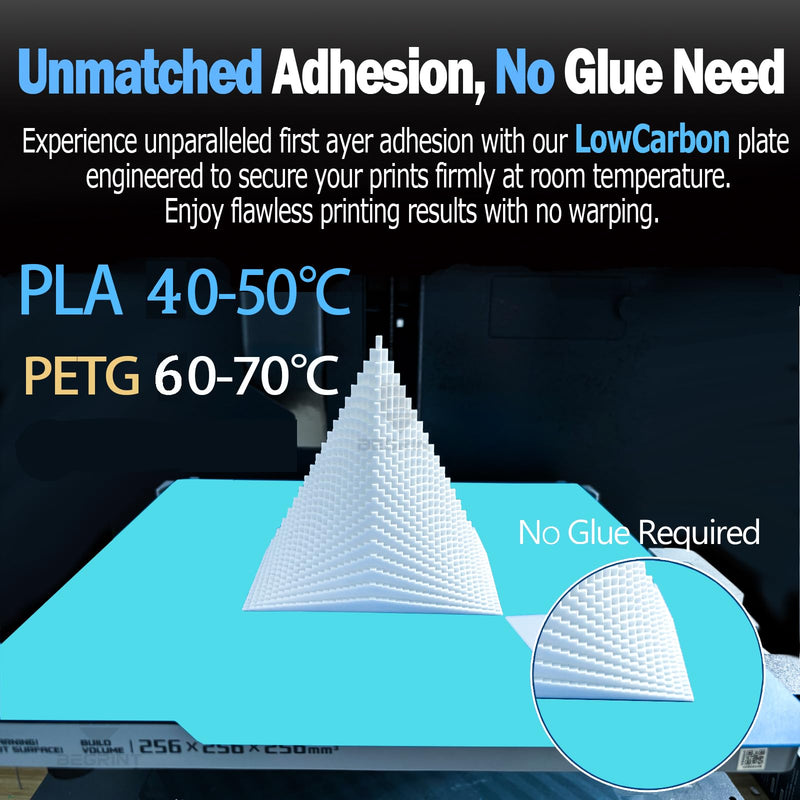 Cold Build Plate 235mm*235mm for Adventurer 5M Pro/5X/Ender 3 V3 SE/3 V2/3 S1 Pro/3 V2 Neo/3 Pro/Ender 5 Pro/Kobra 2 Pro/Neptune 3 Pro/4，Light Blue，Room Temperature Printing Cold Plate K1-235*235mm
