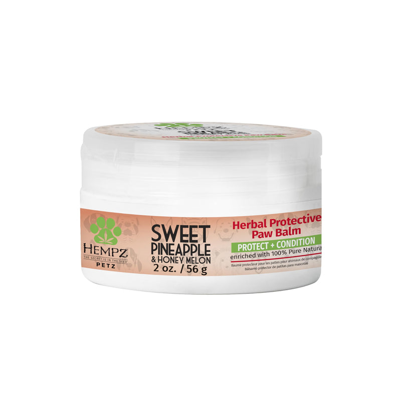Hempz Petz, Pet & Dog Paw Balm, Sweet Pineapple & Honey Melon Herbal Protective Paw Balm 2 oz. 2 Fl Oz (Pack of 1)
