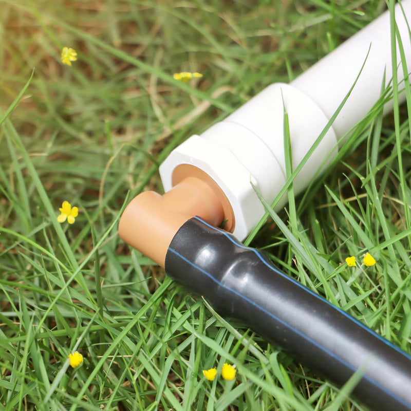 12 Pieces 1/2 Inch PVC to 1/2 Inch Drip Irrigation Adapter Fittings, 1/2" Male Pipe Thread(MPT) x 1/2" Drip Line Barbed Elbow Connectors 1/2-in PVC to 1/2-in Poly Tubing Adapter