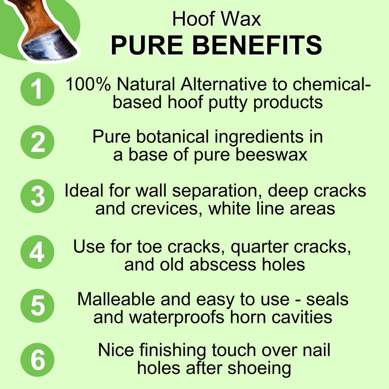 Thrush Treatment for Horses Hoof Wax (7 oz) Hoof Cleanse (16 oz Spray Bottle) Bundle - PawsPlanet Australia