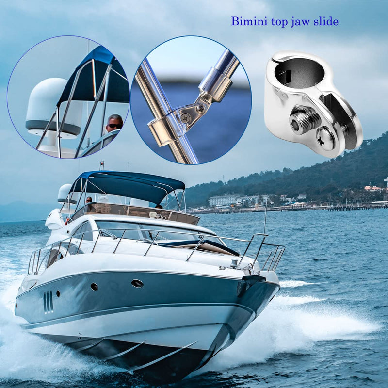 Bimini Top Jaw Slide Marine Boat Hardware Heavy Dudy Bimin Top Hardware 316 Stainless Steel Inside Dia 7/8 or 1INCH 2PCS 1 INCH