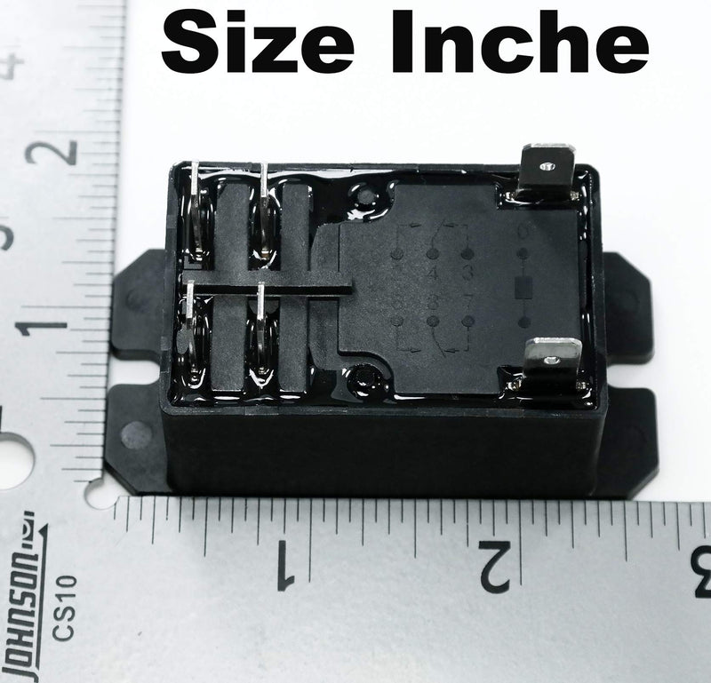 TE CONNECTIVITY/Potter & BRUMFIELD T92P7D22-12 Power Relay, 12VDC, 30A, DPST-NO, Flange (Pack of 2)