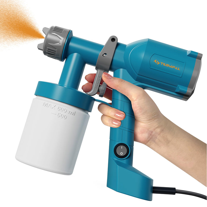 Tilswall Paint Sprayer Dreamer400 Ultra-Light Spray Gun for Painting Blue