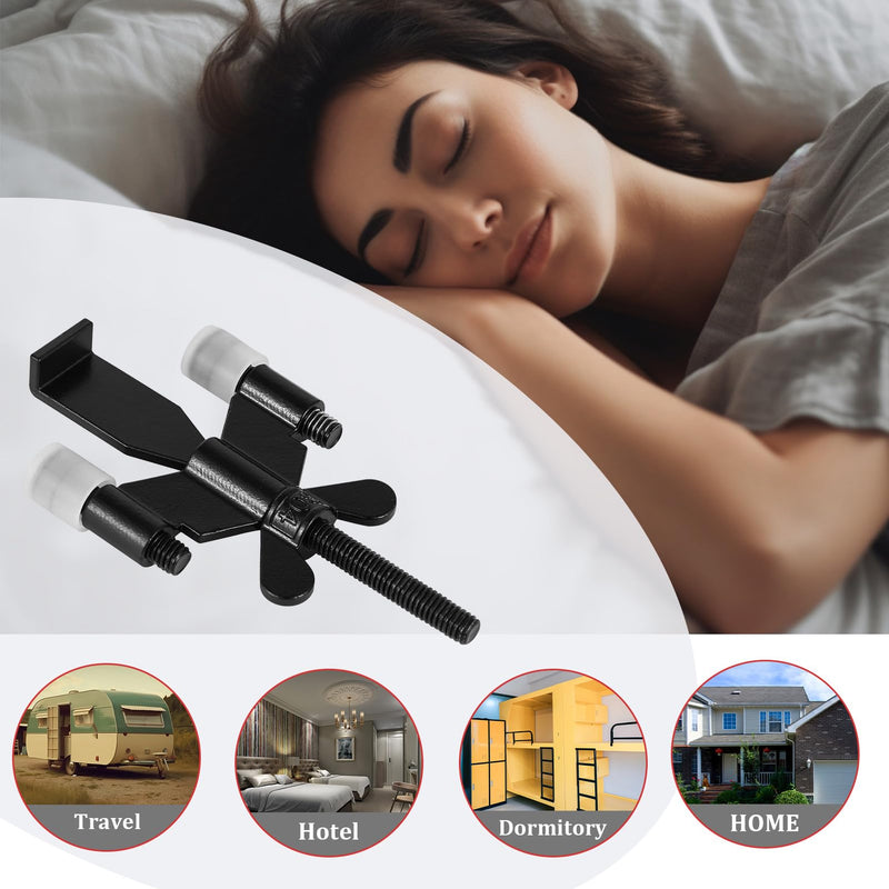 Portable Door Lock Upgraded Stoppers, Hotel Doors Locks for Travelers Safety Locker Jammer Security Devices from Rooms Inside Travel Home Apartment Bedrooms Essentials Reinforcement for Women 1 Pack