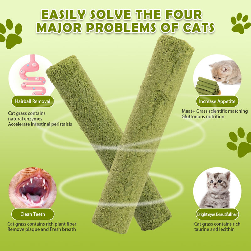 Freeze Dried Quail Egg Yolk and Cat Grass Teething Stick