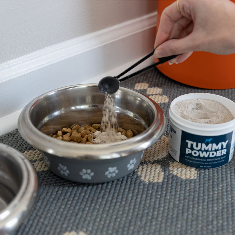 Tummy Powder for Dogs and Cats | Anti-Diarrheal Bentonite Clay Powder | Gas Relief | Stool Firmer | Detox | Anti-Diarrhea | Calcium and Other Minerals | Natural from The Earth | by Blue Dog Pet