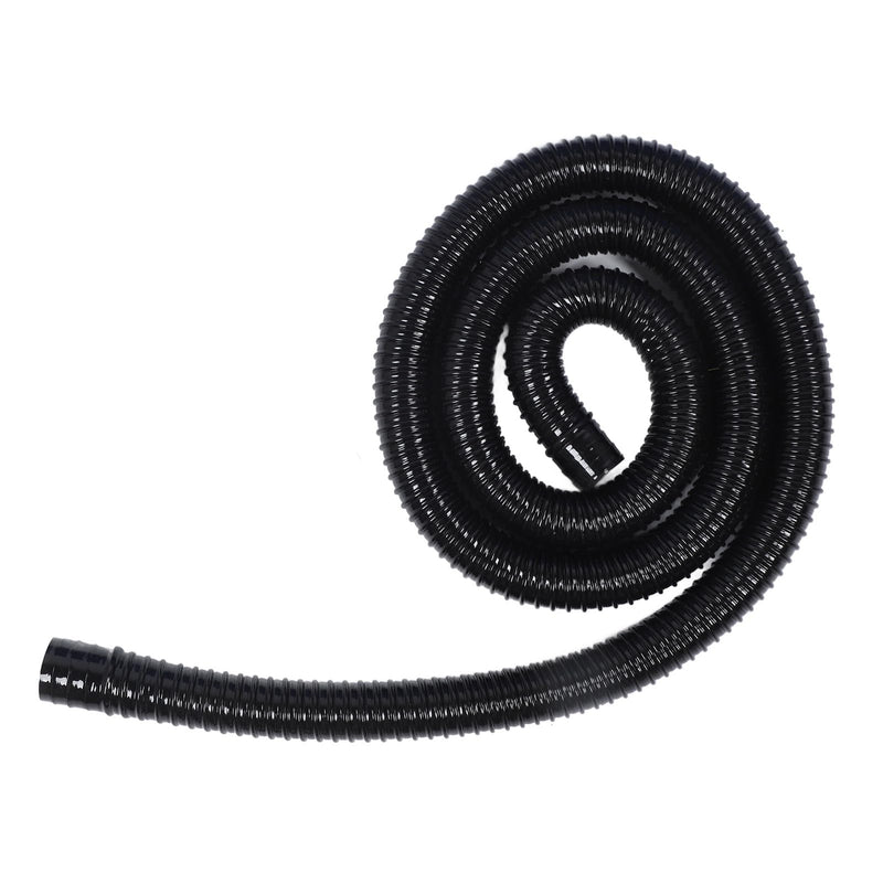 Bilge Pump Installation Kit Black 11/8in Leak Proof Easy Installation Bilge Pump Hose, ABS and Rubber Material, 2m Flexible Corrugated Hose for Bilge Pumps with 11/8 Inch