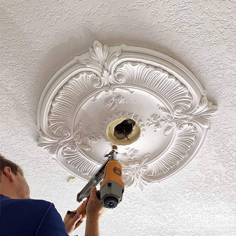 Ekena Millwork CM22CLCPS Classic Ceiling Medallion, Copper Penny Hand-Painted Copper Penny