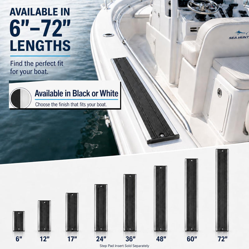 Bert's Custom Tackle Step Pad Insert for Boat Track System Black 48"