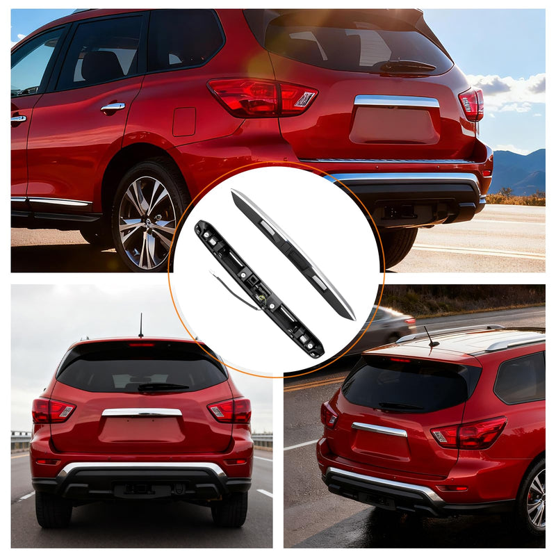 ACLONG Chrome Rear Tailgate Handle Garnish Finisher Molding Compatible with Nissan Pathfinder 2013-2019 Liftgate Handle Trim Replacement for 90810-9PG0A 90810-3KA0A