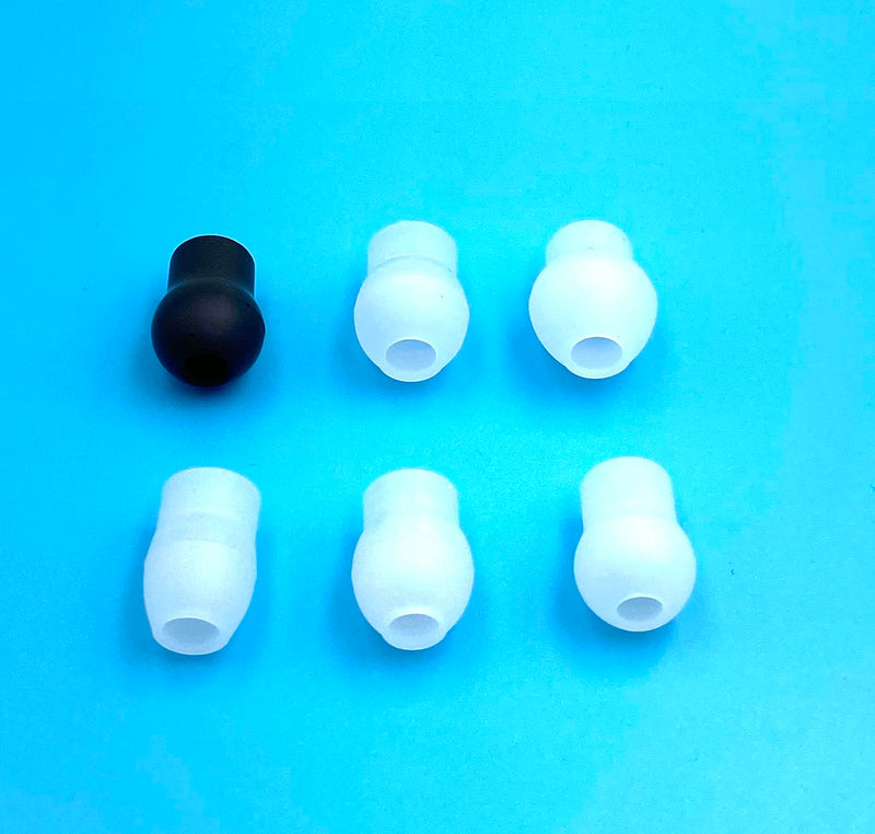 12 Pcs Stethoscope Ear Tips Replacements, 4 Sizes Soft Silicone Earplug Replacement Parts for Various Stethoscopes