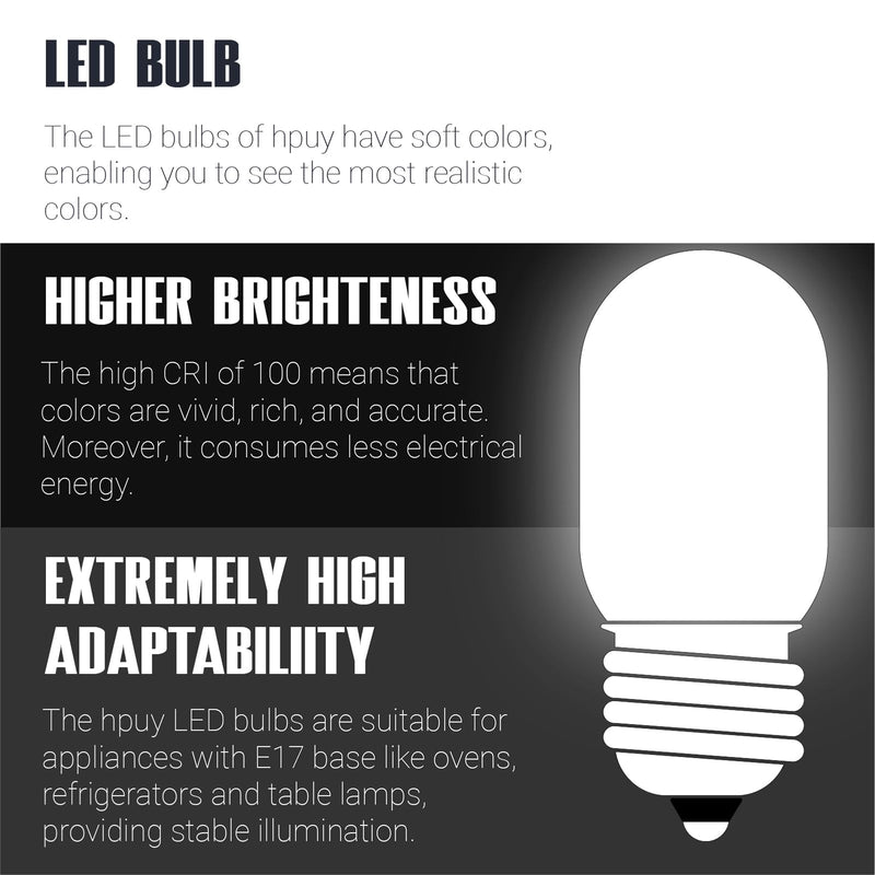 8206232A Microwave Light Bulb 125V 40W Microwave Light Bulbs Under Hood for Whirlpool Microwave Light Bulb and Microwave Oven Light Bulbs Under Hood E17 Base
