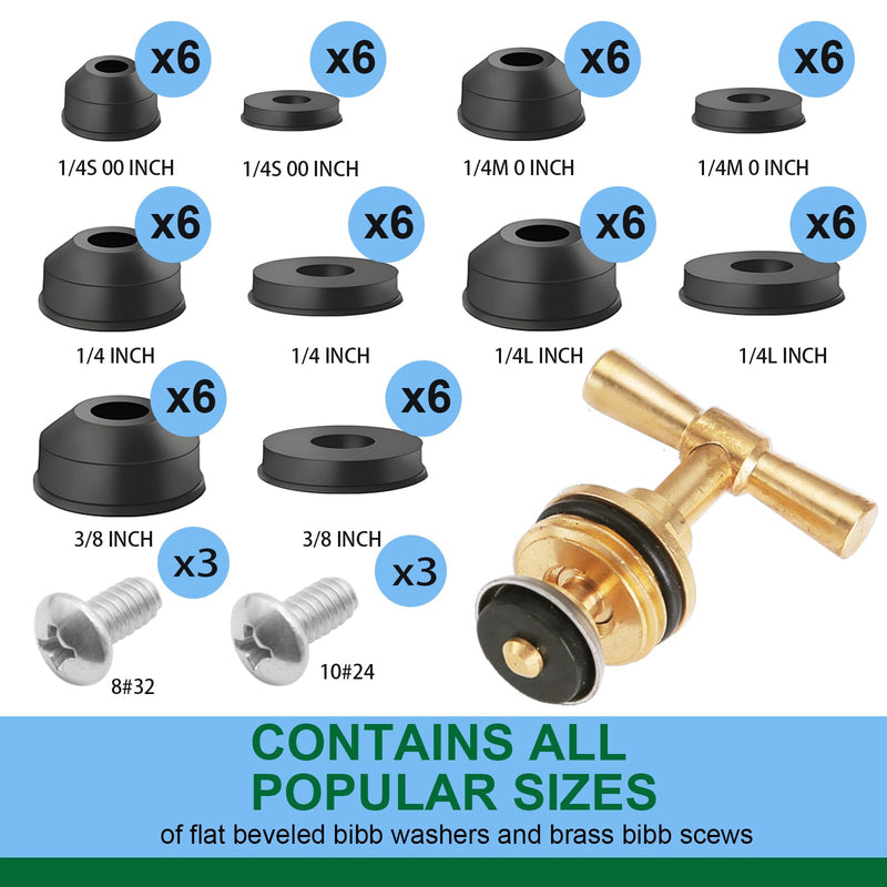 37 Sizes 1075Pcs Universal Rubber Washers Assortment Kit Faucet washers & O-Rings & Plumbing gaskets for Faucets, Hoses, Spigots and Other Home Plumbing Seal Repair with Pick Hook