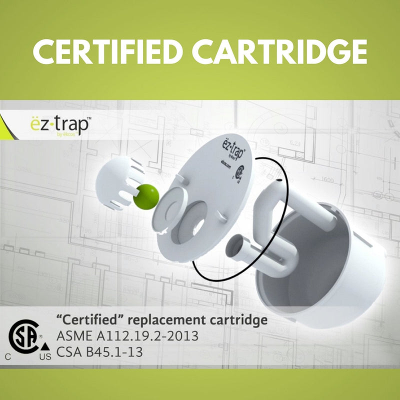 Ez Trap Waterless Urinal Cartridge Replacement, Compatible with Bobrick, Falcon, and Sloan Waterless Urinal, No Gels, Liquid Sealants or Special Cleaners Needed, Lasts Longer, Easy Install