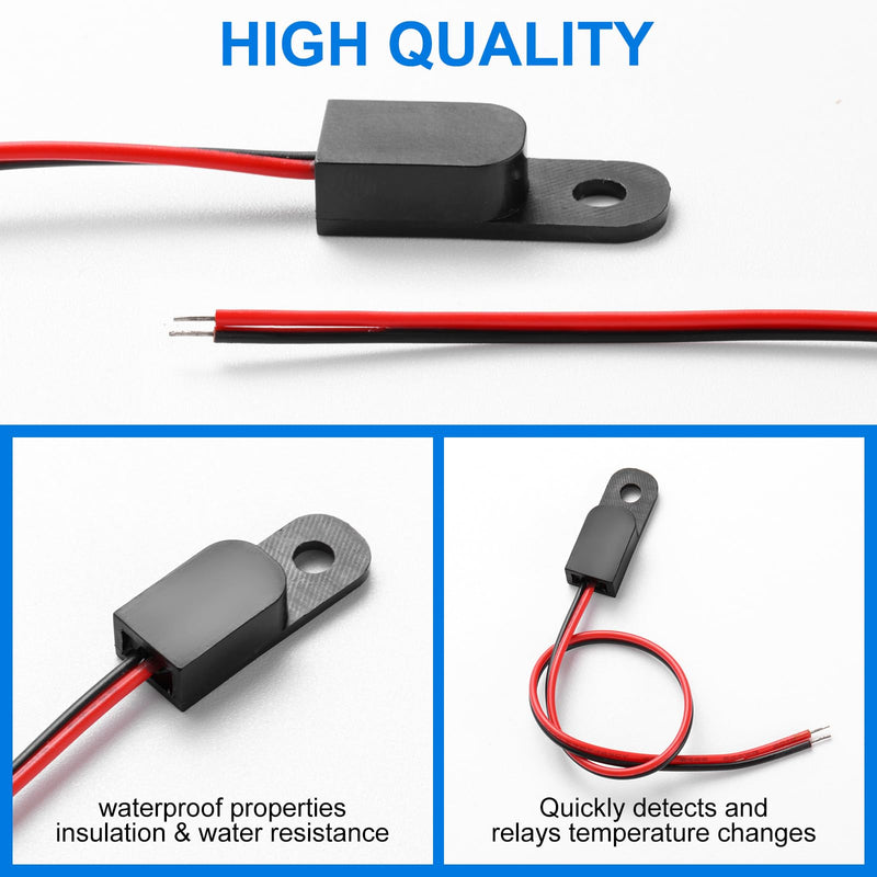 297018400 Fridge Sensors, Freezer Temperature Sensor Compatible with Freezer Thermistor Electrolux Frigidaire Fridge, Replace# 25314772100, PS977306 1064363 7297018400 AH977306 EA977306