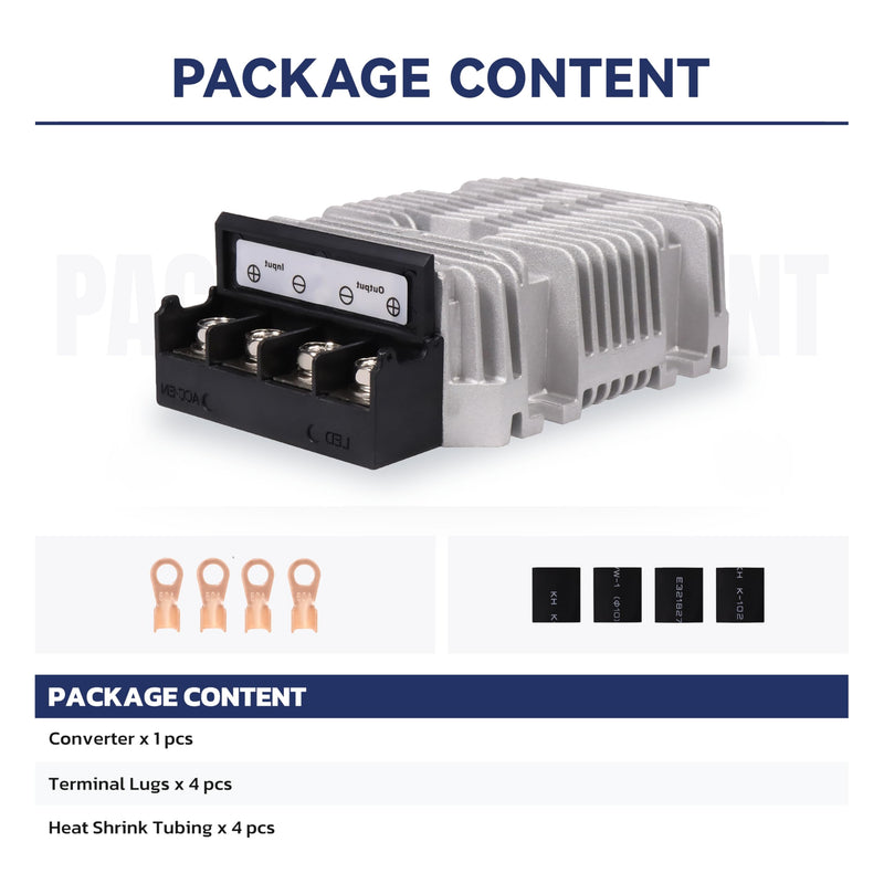 24V to 12V 60A 720W Buck DC-DC Power Converter Step Down Transformer, Silver and black, SD60A