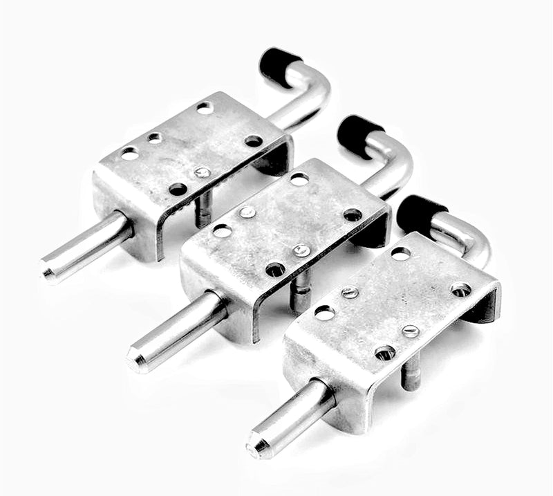 1PCS Spring Loaded Latch,Stainless Steel 304 Security Barrel Bolt Latch Trailer Gate Pin Lock Heavy Duty Tone Spring Latches Door Cabinet Hing (Length:135mm) length:135mm