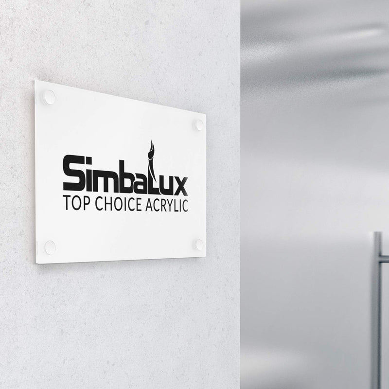 SimbaLux Acrylic Sheet White 32% Translucent Cast Plexiglass 12” x 12” Square Panel 1/8” Thick (3mm) Pack of 2 Plastic Plexi Glass Board with Protective Paper for Signs, DIY Display Projects, Craft White, Translucent 32% 12"x12", 1/8" Thick 2-Pack