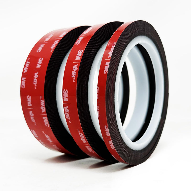 Black 3M Double Sided Mounting Tape, Waterproof 5925 VHB Foam Tape Adhesive Heavy Duty, 0.5 inch x 15 feet 0.5 in x 15 ft