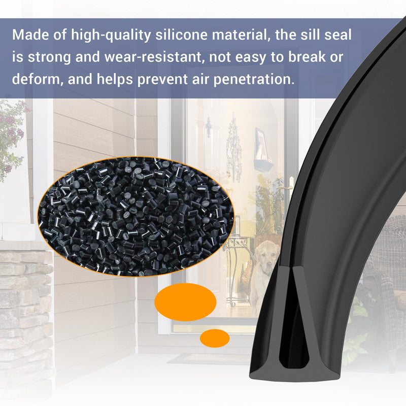 Storm Door Sweep Replacement for Larson & Pella Storm Door Expander Sweep, CH9030501 Sweep for Vinyl and Metal Door Sweep Assembly - Style 1 39.6in