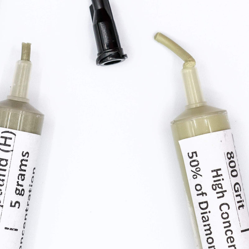 TechDiamondTools Kit of 3 Diamond Lapping Paste Polishing Compound USA Made 500 800 1200 Grit Lapping Compound for Rock Glass Metal Jewelry Resin Marble with High Concentration of Diamond Powder 1200 800 500 grit
