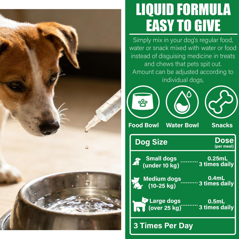Cherry Eye Treatment for Dogs, 100 ml Liquid Terra-CIN for Conjunctivitis, Reduces Redness and Swelling, Homeopathic Oral Eye Wellness Supplement with 3 ml Dropper