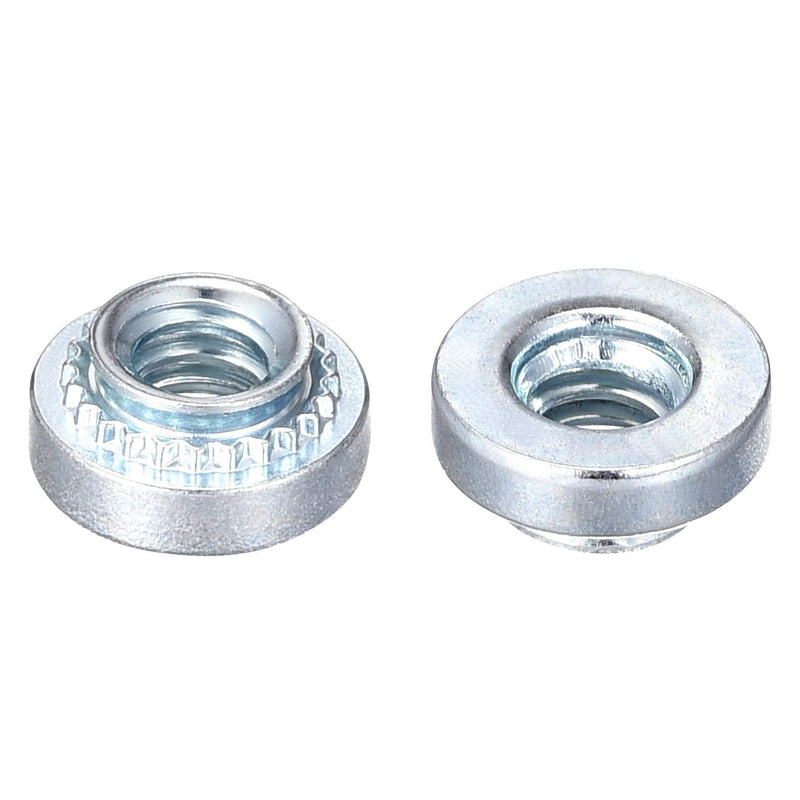 uxcell Self -Clinching Nuts,#6-32 x 0.12-Inch Carbon Steel with Zinc Plating Rivet Nut Round Head Steel Metal Sheet Mounting Hardware Fastener 50pcs #6-32x3.15mm