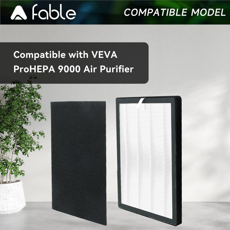 A Fable 9000 Replacement Filters Fit For Veva Pro 9000 Air Purifiers