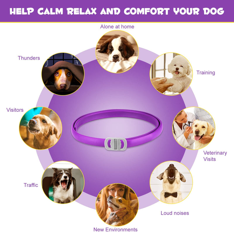 Calming Collar for Dogs, Pheromone Calming Collars for Dog Anxiety Relief, 25" Adjustable Calming Collars, Travel, Separation Anti Anxiety Dog Calming Collars, Stress Relief Collar for Dogs (3Packs) dog collar 3pcs - PawsPlanet Australia