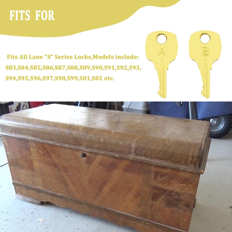Cedar Chest Key, Fits All Lane Newer S Series Safety Style Locks 2 Pcs
