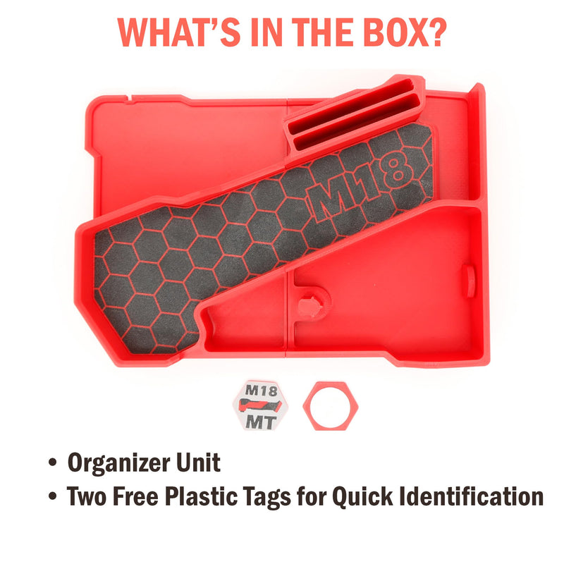 Packout Compact Tool Organizer for Milwaukee 2836-20 M18 Fuel or 2626-20 M18 Cordless Multi-Tool, Accessories and Battery – Fits Box and Tool (Box and Tools Not Included) for Enhanced Protection