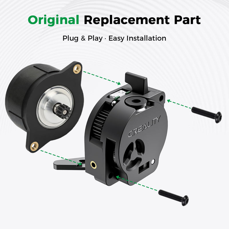 Creality K2 SE Extruder Motor Original 36-20 Circular K2 SE Extrusion Motor K2 SE E Axis Motor High-Torque K2 SE Extruder Stepper Motor with 12-Teeth Gear Extrusion Stepper Motor for K2 SE
