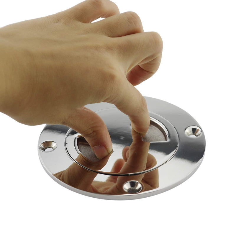NRX&XRC 3" Boat Deck Plate Made from Heavy Duty 316 Marine Grade Stainless Steel with Fastners