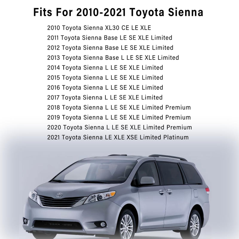 Sienna Bottom Sliding Door Roller Hinge Right Compatible with 2010-2021 Sienna Passenger Side Center Power Door Roller Assembly Replace 68350-08031
