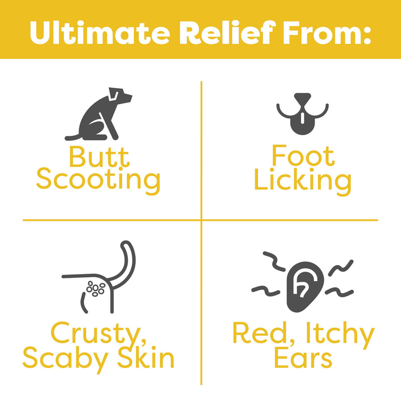 Doc Itchy: Allergy Armor Itch Defense Dog Pet Chews | Clinical-Strength Medical Zinc + P.E.A. | Vit E & Rosemary Extract | Reduce Itch & Pain Suffering | Control Allergy | Food Allergy Safe | 90 count - PawsPlanet Australia
