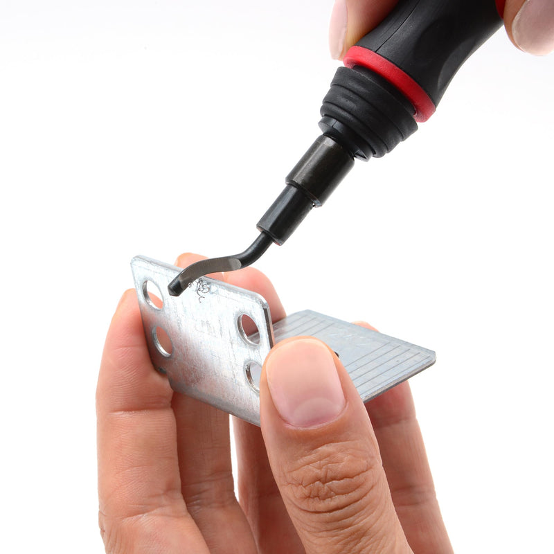 AFA Tooling - Extendable Neck Deburring Tool & Countersink Hand Reamer with 15 Extra Blades - Works on Resin, PVC Pipes, Copper, Plastic - Plumbing & 3D Printing Burr Removal Reamer Tool Long Reach Deburring & Reamer Kit