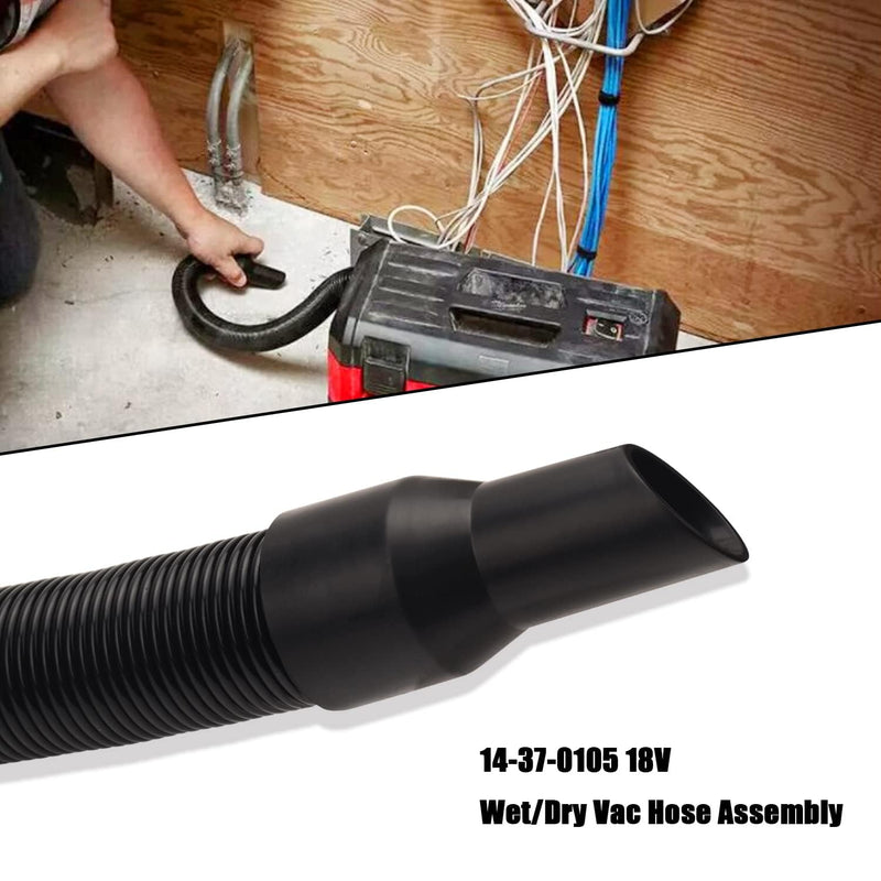 14-37-0105 18V/28V Wet/Dry Vacuum Hose Assembly Internal Storage Compatible with Mil-waukee 0880-20 0780-20 0970-20 18V/28V Wet/Dry Vacuum, 14-37-0016